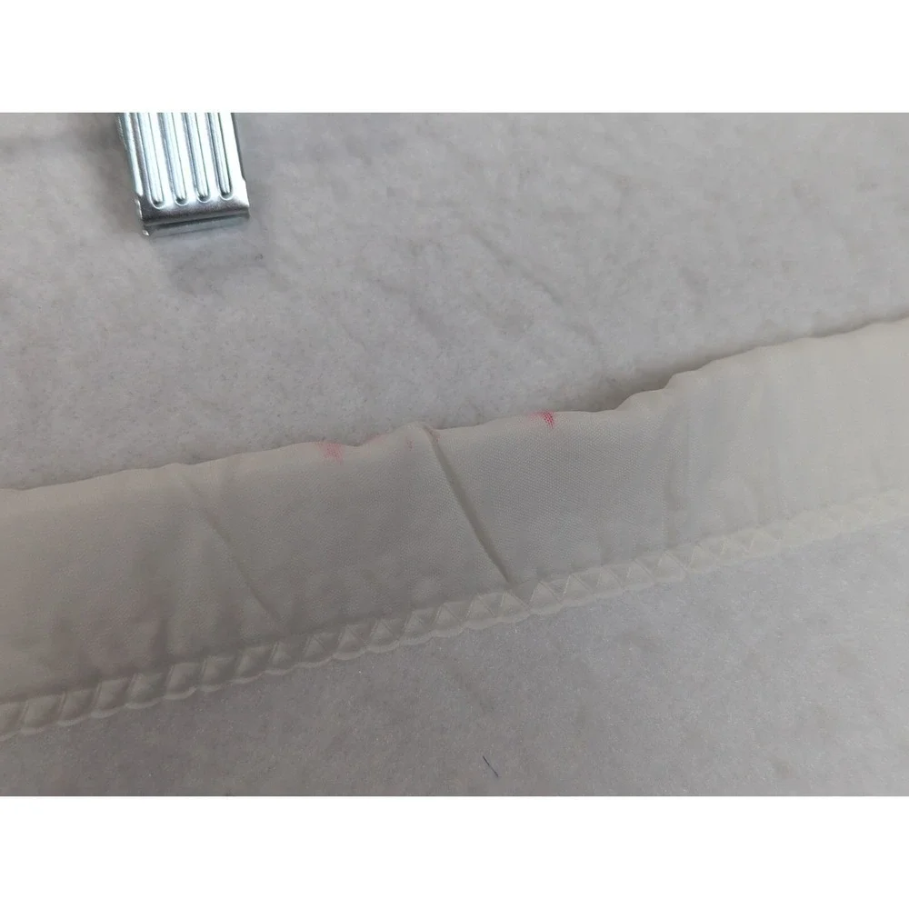 Morgan Riegel Teddy Beddy Bear Baby Blanket White Nylon Trim